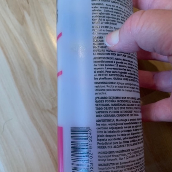 Beauty secrets acetone- little less than half bottle full! Must sell! - Picture 7 of 9